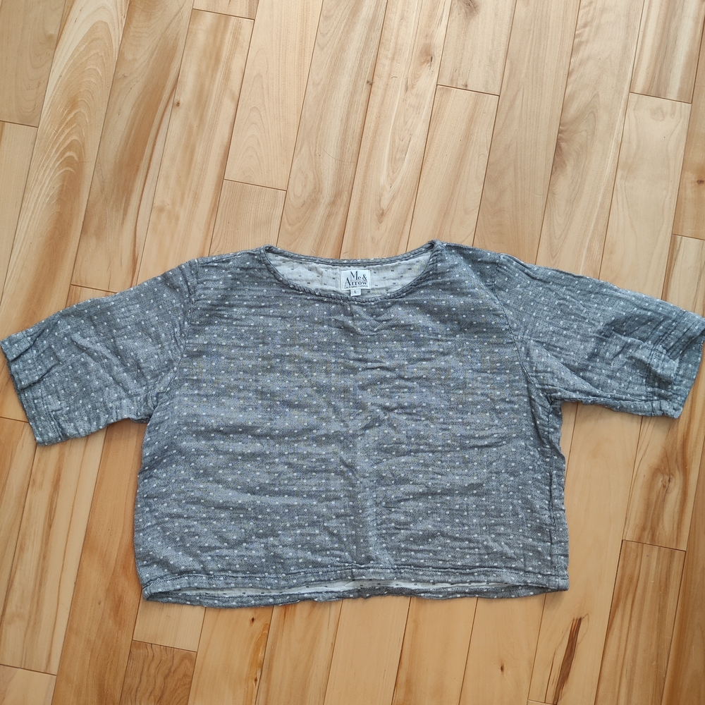 Me & Arrow Double Gauze Crop Tee